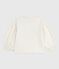 Children's printed cotton sweatshirt MILK Ecru