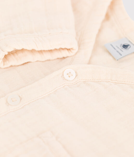 Babies' Cotton Gauze Cardigan AVALANCHE Ecru