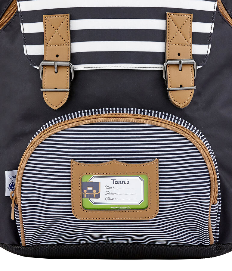 Petit Bateau x Tann's child's backpack blue/brown/white