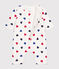 Babies' padded cotton jumpsuit MARSHMALLOW white/MULTICO white