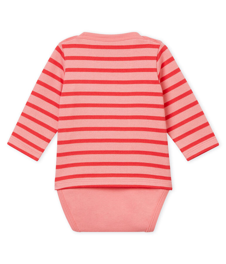Baby marini&egrave;re bodysuit pink/pink