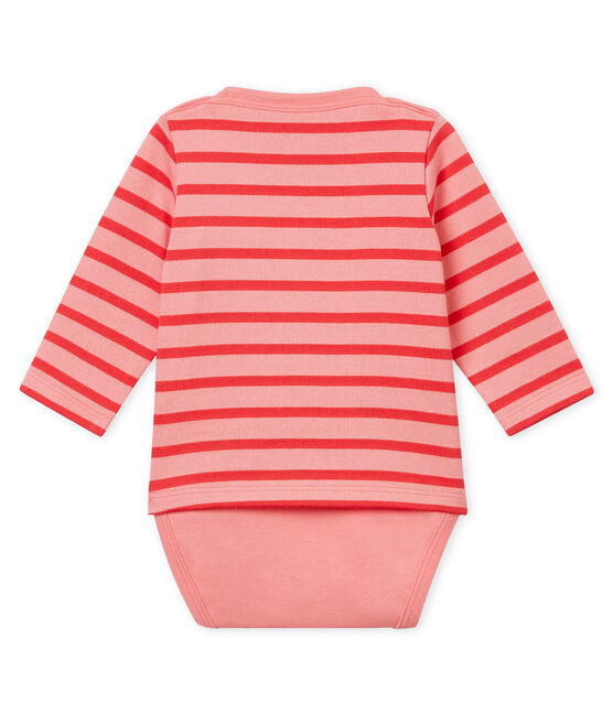 Baby marinière bodysuit GRETEL pink/IMPATIENCE pink