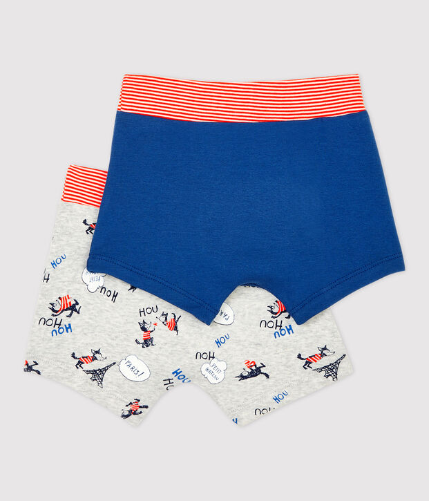 Boys' Paris Print Organic Cotton Boxer Shorts - 2-Pack multicolor