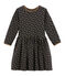 Girl's jacquard dress CITY black/DORE yellow