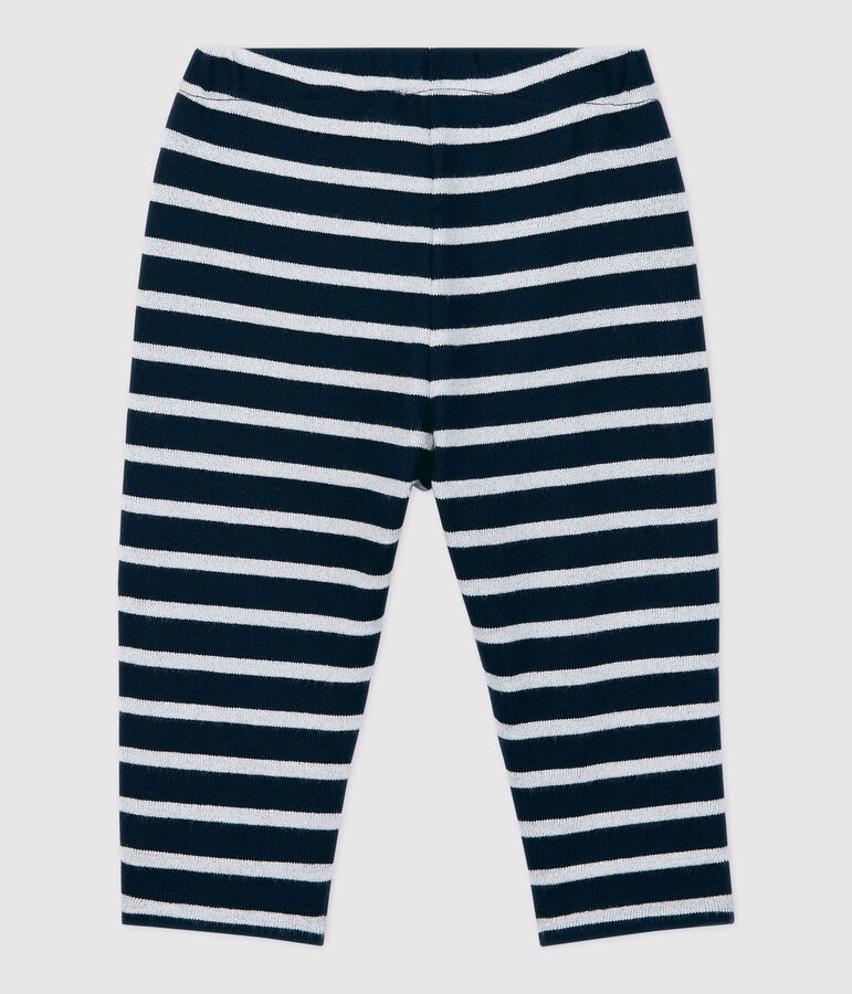 Babies' Cotton Trousers blue/MARSHMALLOW ARGENT BRILLANT