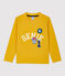Boys' Long-Sleeved Cotton T-Shirt BOUDOR yellow