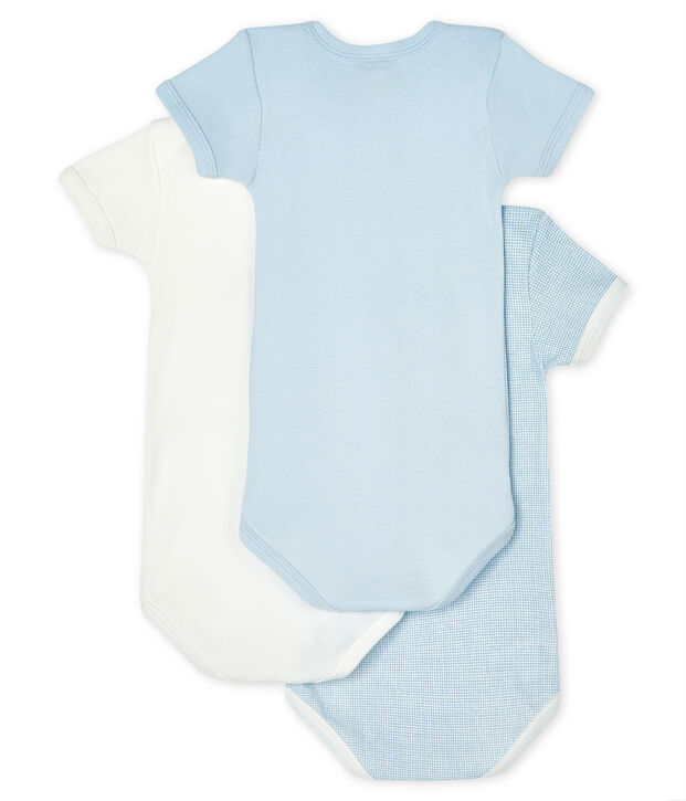 Unisex Baby's Short-Sleeved Bodysuit - 3-Piece Set multicolor