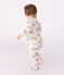 Babies' printed tube knit pyjama suit MARSHMALLOW white/MULTICO white