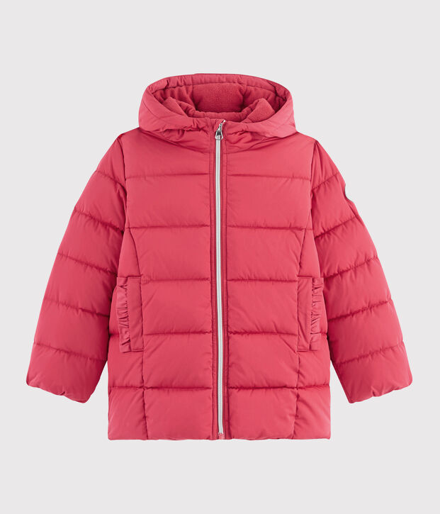 Girls' puffer jacket pink