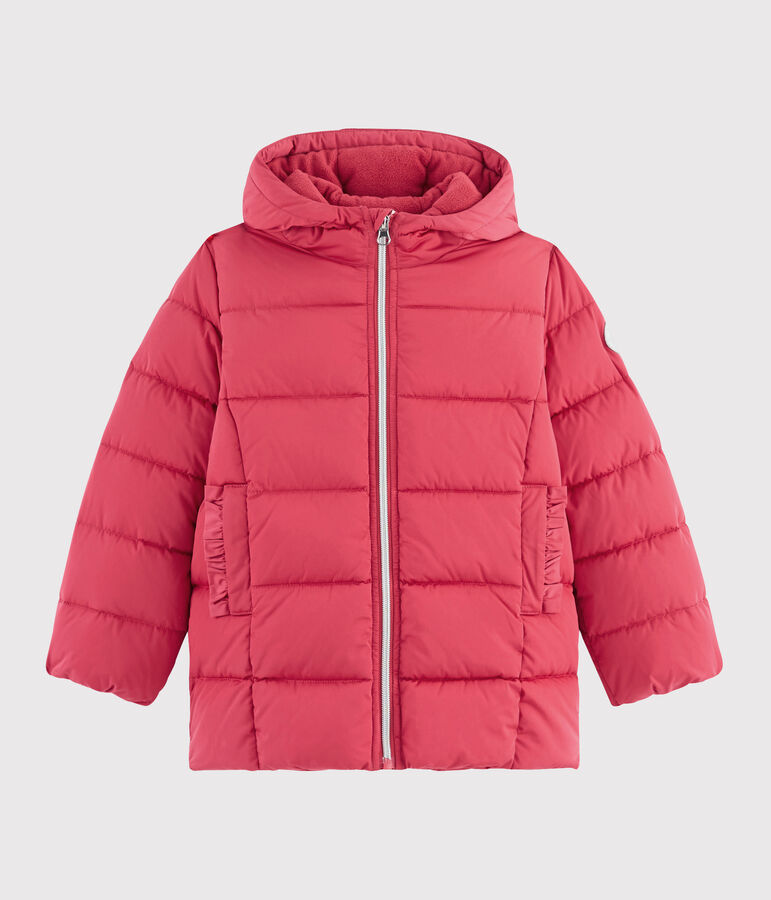 Girls' puffer jacket pink