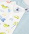 Pack of babies' short printed cotton jumpsuits variante 1