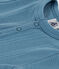 Babies' Short-Sleeved Cotton Bodysuit With Henley Neck LAVIS blue
