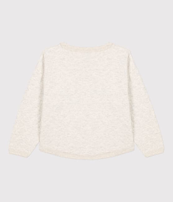 Unisex Quilted Tube Knit Sweatshirt MONTELIMAR CHINE beige