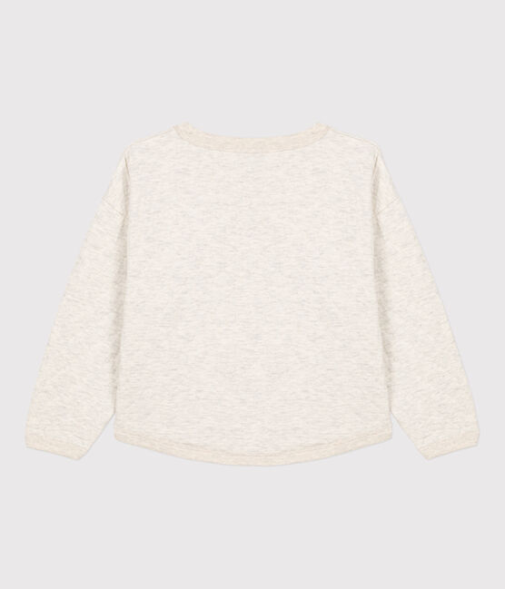 Unisex Quilted Tube Knit Sweatshirt MONTELIMAR CHINE beige