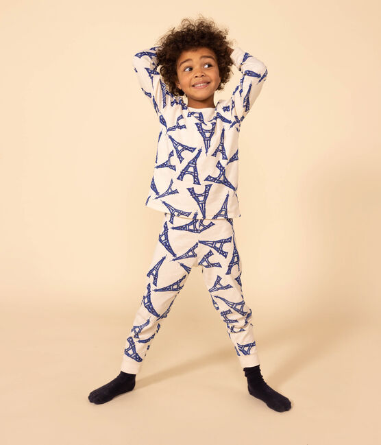 Unisex Paris Cotton Pyjamas AVALANCHE white/MULTICO