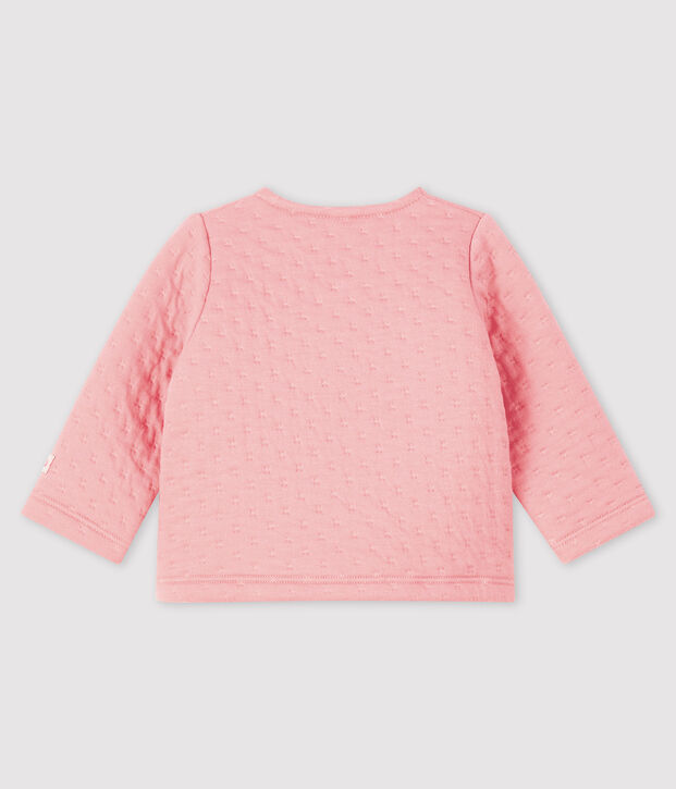 Babies' Tube Knit Cardigan pink