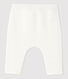Babies' White Quilted Organic Cotton Trousers