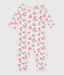 Babies' floral cotton pyjamas FLEUR pink/MULTICO white