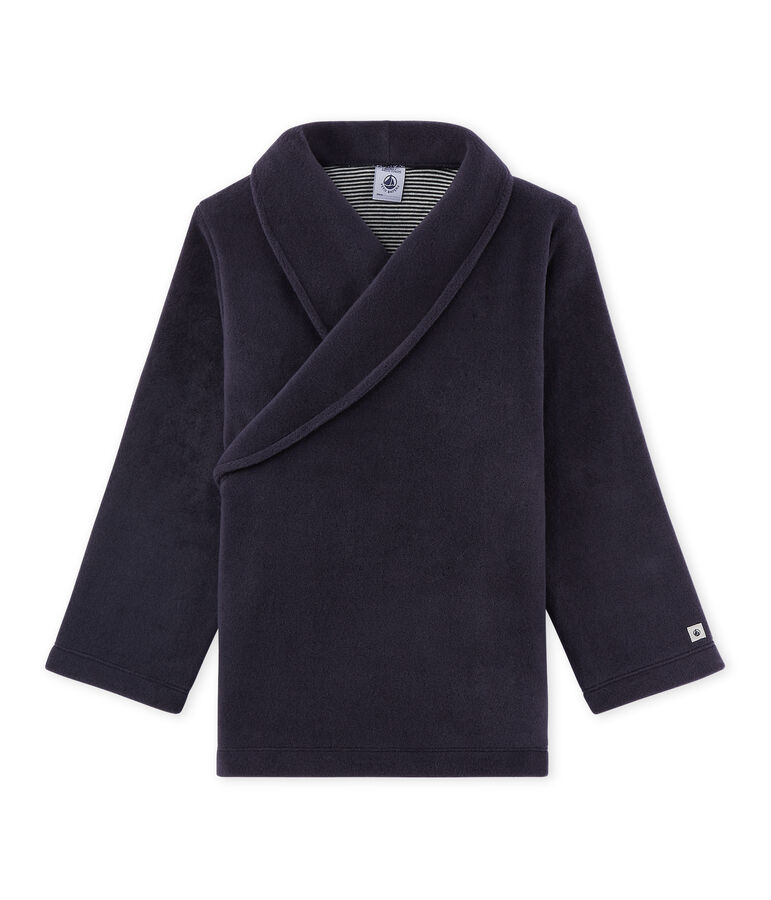 Boy's fleece cardigan blue