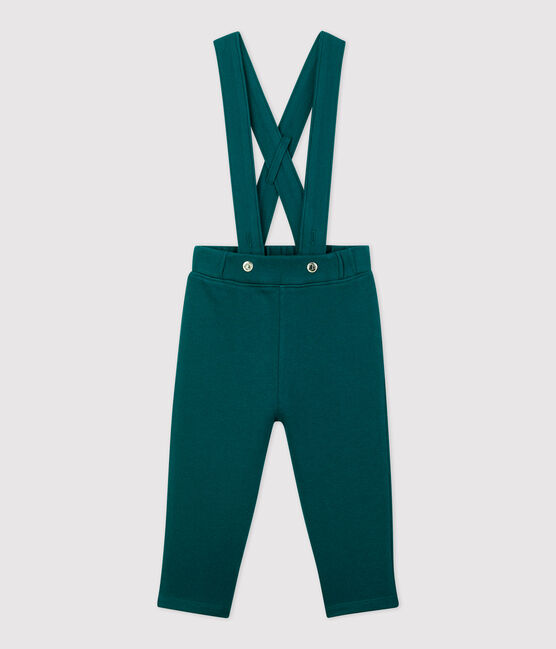 Babies' Fleece Trousers With Braces PINEDE green