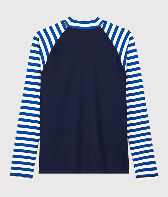 Women's UV Proof Swimming T-Shirt SURF blue/MARSHMALLOW white