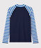 Women's UV Proof Swimming T-Shirt SURF blue/MARSHMALLOW white