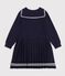 Children's long-sleeved plain cotton dress SMOKING