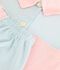 Women's striped cotton button-front pyjama shorts white/multicolor
