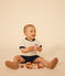 Babies' Short-Sleeved Lightweight Jersey T-Shirt AVALANCHE white/SMOKING blue