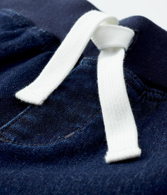 Boys' Denim Bermuda Shorts DENIM BLEU FONCE blue