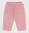Babies' plain soft trousers CHARME pink