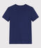 Women's Iconic Cocotte Stitch Cotton T-Shirt CHALOUPE blue