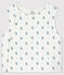 Babies' Quilted Organic Cotton Gilet MARSHMALLOW+GRIS white/MULTICO