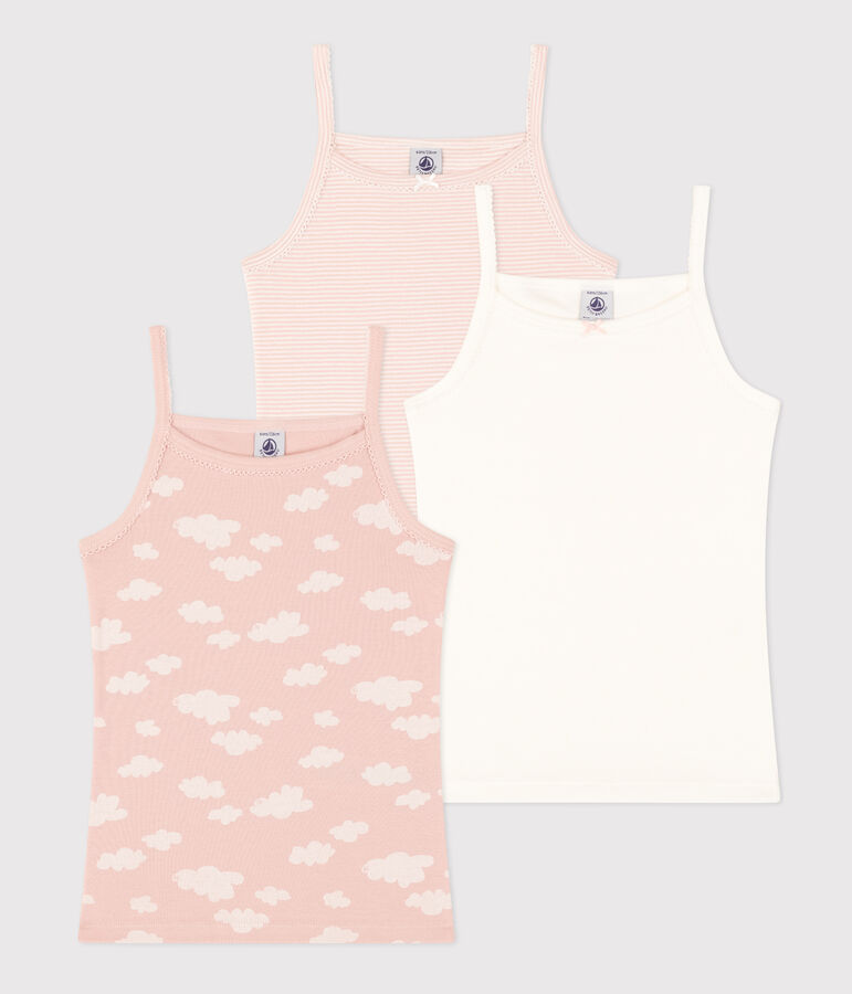 Children's Cloud Patterned Cotton Vests - 3-Pack variante 1