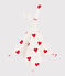 Heart Themed Cotton Comforter MARSHMALLOW white/TERKUIT red