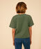 Women's Boxy Cotton T-Shirt CROCO green