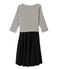Women's trompe l'oeil dress COQUILLE beige/SMOKING blue