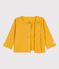 Babies' Cotton and Lyocell Cardigan OCRE yellow