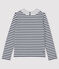 Petit Bateau x Deyrolle Women's Breton Top MARSHMALLOW white/SMOKING blue