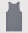 Women's Iconic Cotton Vest SMOKING blue/MARSHMALLOW white