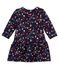 Baby girl's print dress SMOKING blue/MULTICO white