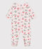 Babies' floral cotton pyjamas FLEUR pink/MULTICO white