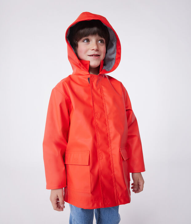 Children's/boys&rsquo; iconic raincoat red