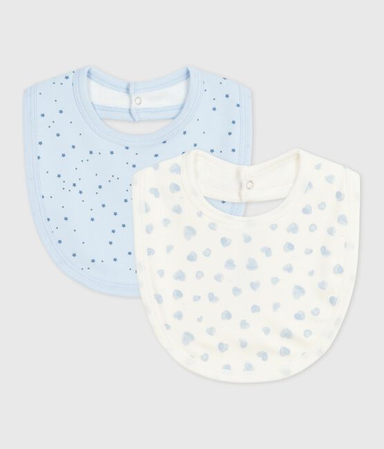 Pack of babies' printed cotton bibs variante 1