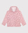Children's floral windbreaker CHARME pink/MARSHMALLOW white