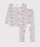 Children's snug-fitting printed cotton pyjamas multicolor/pink/multicolor