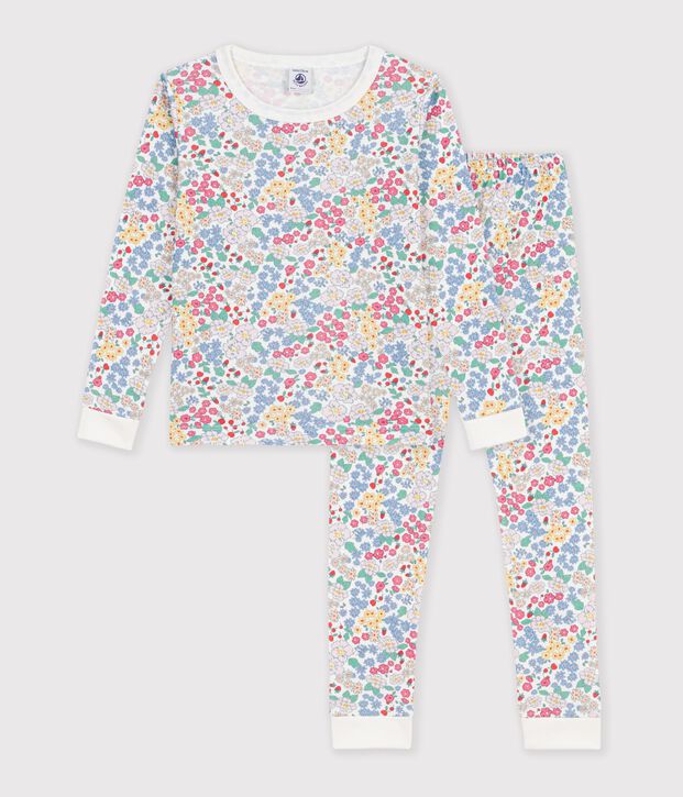 Children's snug-fitting printed cotton pyjamas multicolor/pink/multicolor