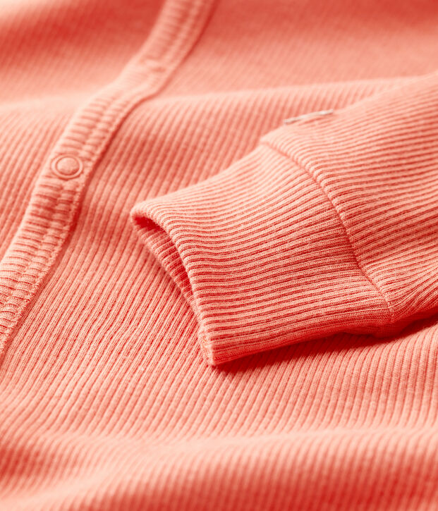 Babies' Footless Cotton and Lyocell Sleepsuit pink