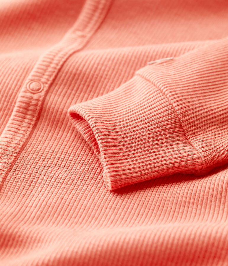 Babies' Footless Cotton and Lyocell Sleepsuit pink