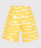 Children's printed swim shorts ORGE yellow/MARSHMALLOW white